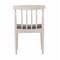 Flash Furniture Chester Solid Wood Antique Wht Dining Chairs w/Curved Spindle Backrests and Beige Vinyl Seats, 2PK 2-XU-DG-W0359-ANTWHT-GG - alternate 2